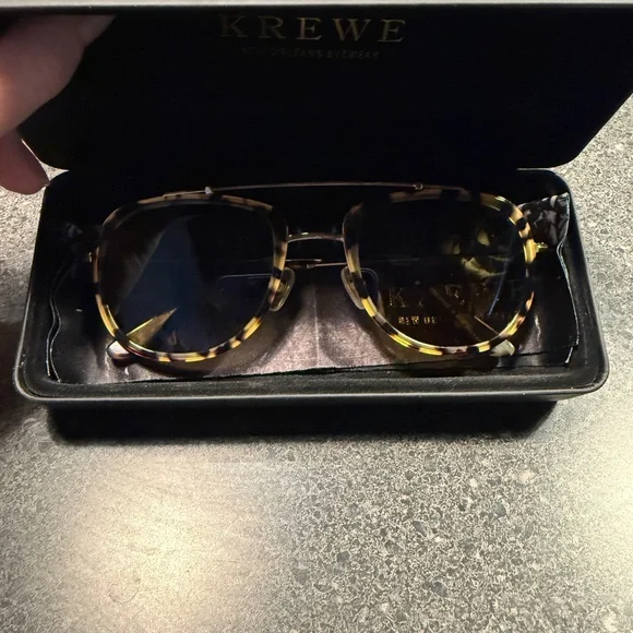 KREWE Breton Zulu 24K Polarized Sunglasses display picture 1